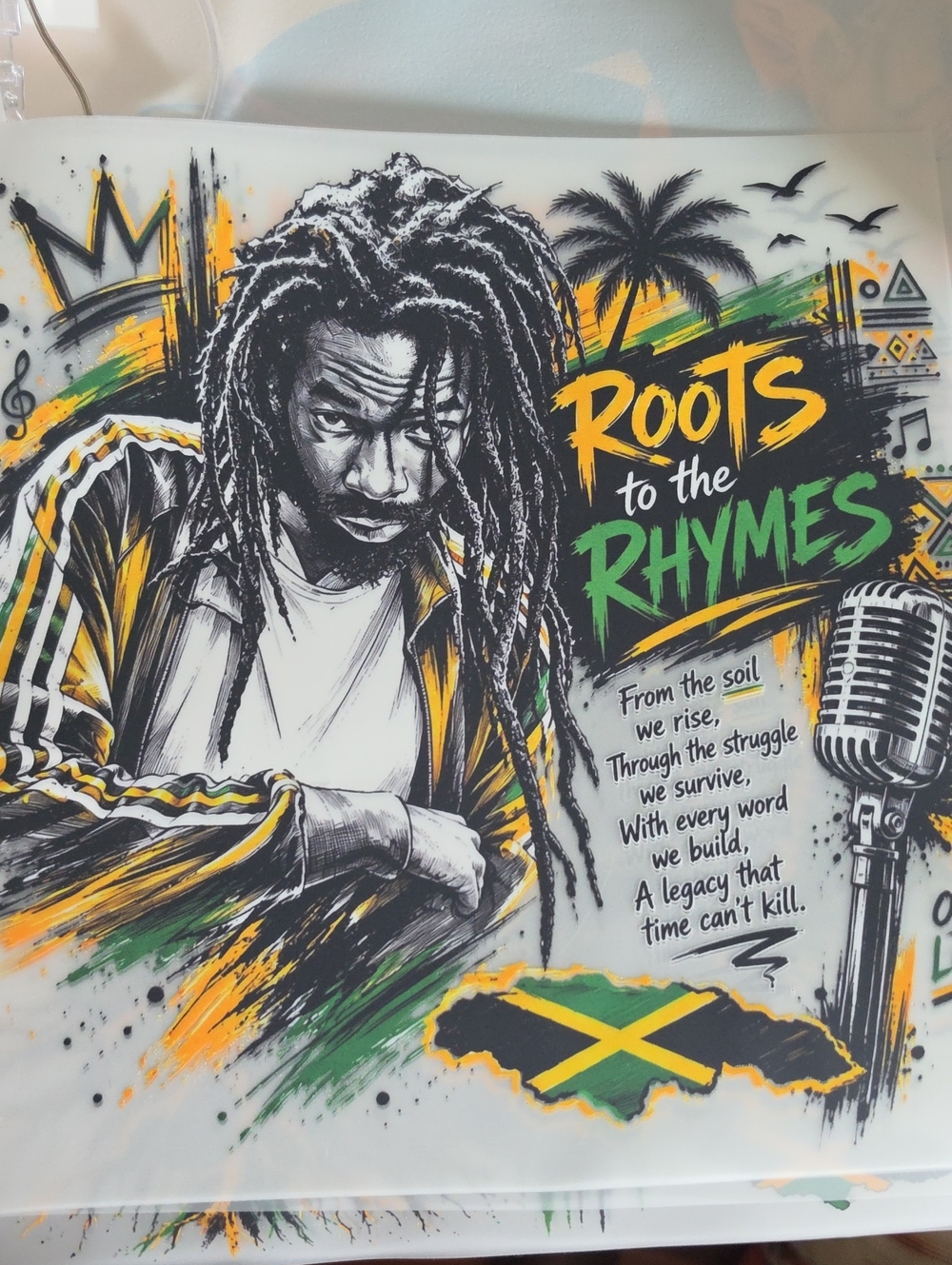 Buju BANTON Roots to the Rhymes CONCERT IRON ON